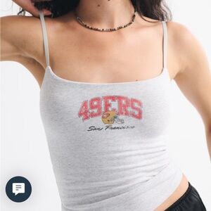 Abercrombie & Fitch Gray 49ers Camisole